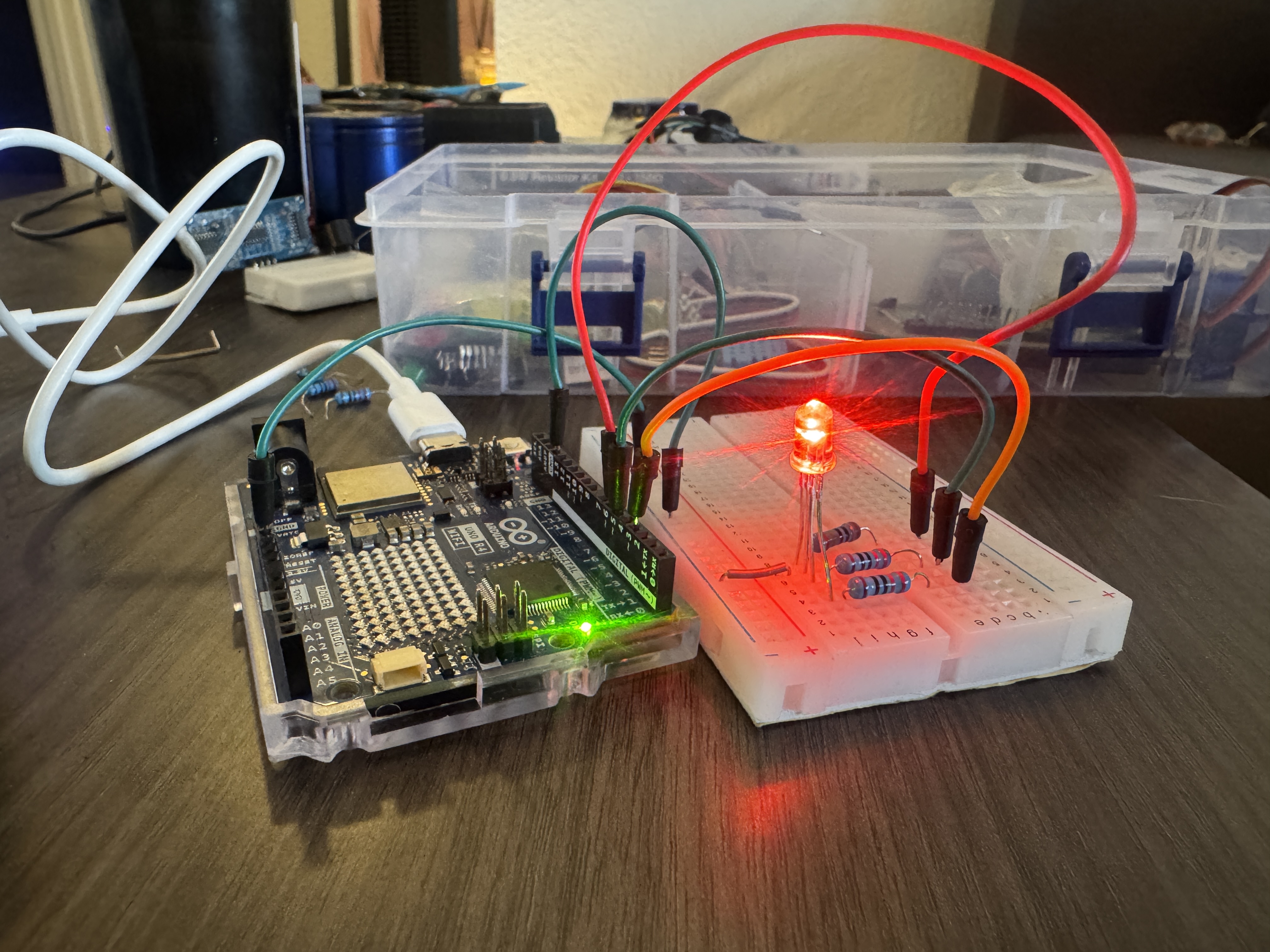 Photo RGB showing red color