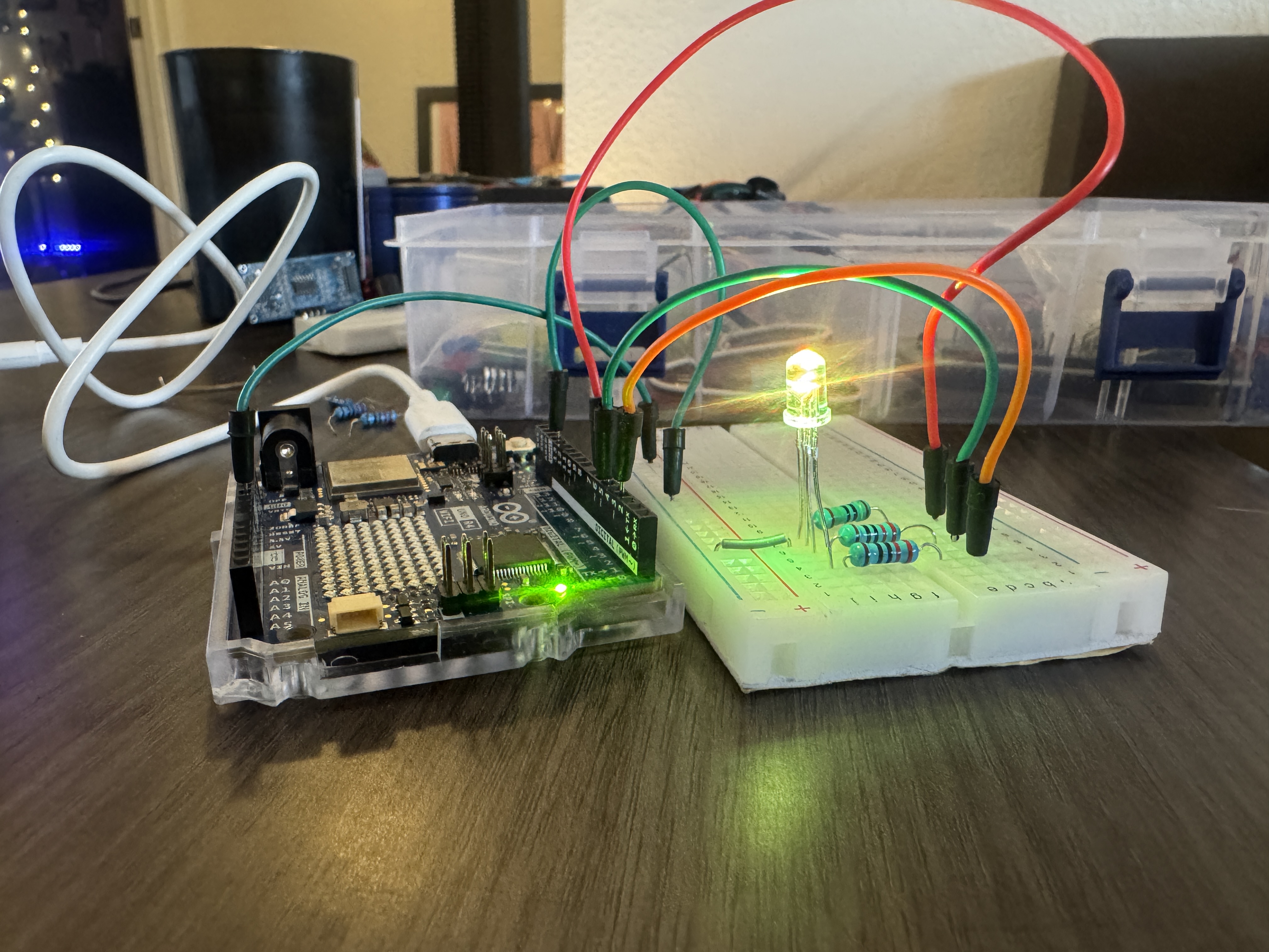 Photo RGB showing yellow color